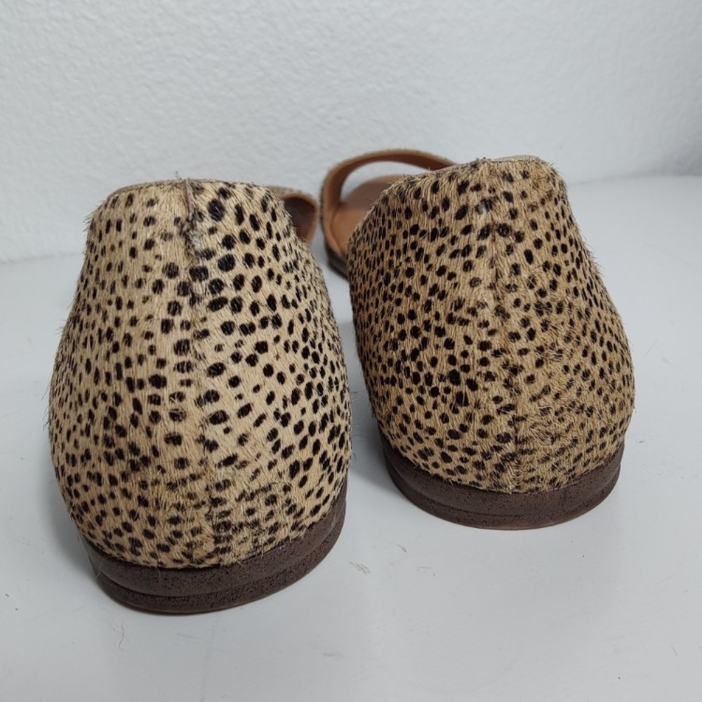 J. Crew d'Orsay Style Calf Hair Style Dotted Sandals Size 9 - Picture 2 of 9